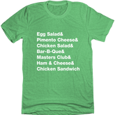 Egg Salad & Golf Food Tee